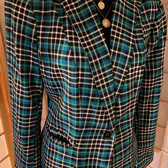 NY&CO 7th AVE- teal/bulk 1 button short jacket. 12 - Picture 2 of 11